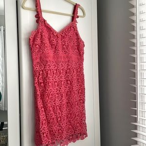 Yoana Baraschi coral dress